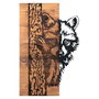 Wallity Folivora Accesorio Decorativo de Pared Negro y Nogal